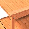 vidaXL Table de rempotage avec étagères marron bois massif de pin