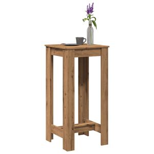 vidaXL Table de bar ch&ecirc;ne artisanal 51x50x103,5 cm bois d'ing&eacute;nierie