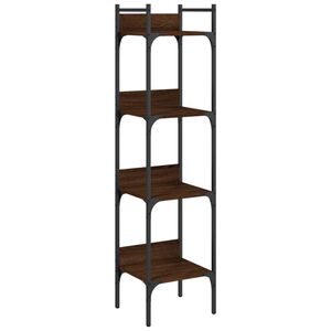 vidaXL Biblioth&egrave;que &agrave; 4 niveaux ch&ecirc;ne 35x30x138,5 cm bois d'ing&eacute;nierie