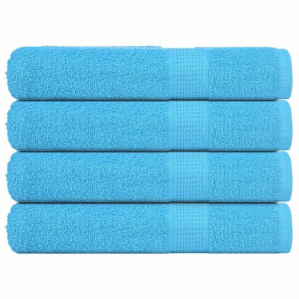 vidaXL Serviettes de sauna FROGN 4pcs turquoise 80x200cm 360 g/m&sup2;