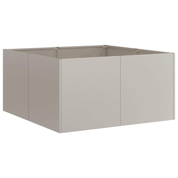 vidaXL Jardini&egrave;re rouill&eacute; 80x80x40 cm acier inoxydable