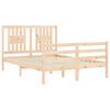 vidaXL Cadre de lit sans matelas 120x200 cm bois massif