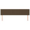 vidaXL T&ecirc;tes de lit 2 pcs Marron Fonc&eacute; 90x5x78/88 cm Tissu