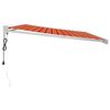 vidaXL Auvent r&eacute;tractable orange et marron 4,5x3 m tissu et aluminium