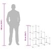 vidaXL Cubes de rangement 6 pcs Transparent PP
