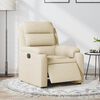 vidaXL Fauteuil inclinable électrique Crème Tissu