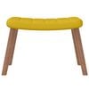 vidaXL Chaise de relaxation avec repose-pied Jaune moutarde Velours