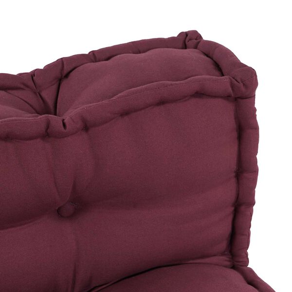 vidaXL Coussin de canapé sur palette Marron tissu