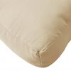 vidaXL Coussin de palette beige 80x80x12 cm tissu