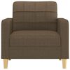vidaXL Fauteuil Marron 60 cm Tissu