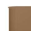 vidaXL Paravent 6 panneaux Tissu 800 x 80 cm Taupe