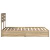 vidaXL Lit de Rangement Ch&ecirc;ne Sonoma 120 x 190 cm Bois d'ing&eacute;nierie