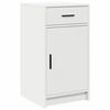 vidaXL Table de Toilette avec tiroir 2 pcs Blanc 50 x 41 x 135 cm