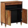 vidaXL Buffet avec porte Marron 60 x 33 x 75 cm Bois de mangue massif