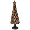 vidaXL Sapin de No&euml;l avec support Marron 90 cm Bois de teck solide