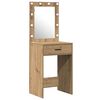 vidaXL Table de Toilette Marron 50 x 41 x 135 cm Bois d'ing&eacute;nierie