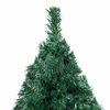 vidaXL Arbre de Noël artificiel pré-éclairé et boules vert 150 cm PVC