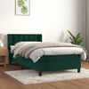 vidaXL Sommier &agrave; lattes de lit avec matelas Vert fonc&eacute; 90x190 cm