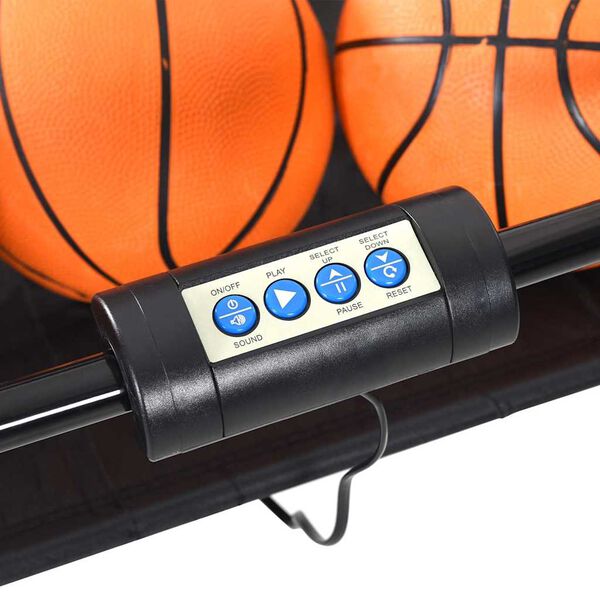 Machine De Basket électrique Pliable - 2 Paniers, 8 Modes De Jeu, Avec Balles Et Pompe - Arcade Pour Enfants Et Adultes