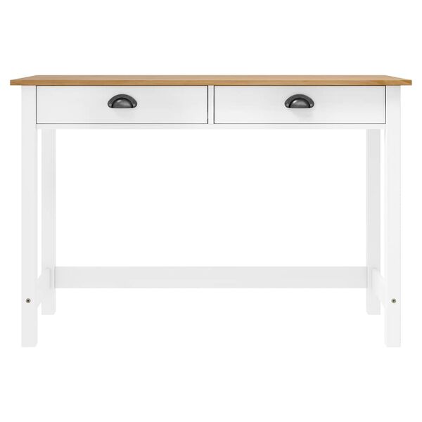 vidaXL Table console Hill avec 2 tiroirs 110x45x74 cm Pin solide