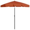 vidaXL Parasol de plage terre cuite 180x120 cm