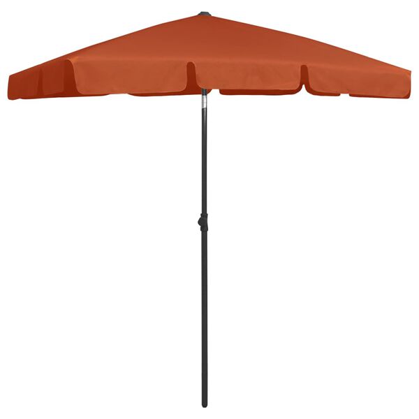 vidaXL Parasol de plage terre cuite 180x120 cm