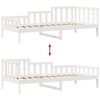 vidaXL Lit de jour et tiroirs sans matelas blanc 90x190 cm bois massif