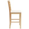 vidaXL Chaises de salle &agrave; manger 2 pcs Naturel 40 x 47,5 x 99,5 cm