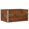 vidaXL Colliers de palette 3 pcs marron 120x80 cm bois de pin solide