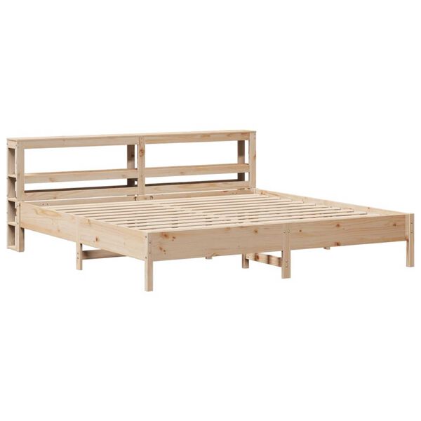 vidaXL Cadre de lit sans matelas 200x200 cm bois massif de pin