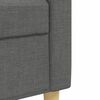 vidaXL Ensemble de canapés 3 pcs coussins décoratifs gris foncé tissu