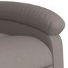 vidaXL Fauteuil inclinable &eacute;lectrique Taupe Tissu