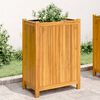 vidaXL Jardini&egrave;re avec doublure 31x31x75 cm bois massif d'acacia