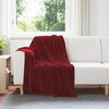 vidaXL Jet&eacute; Rouge Bordeaux 130 x 150 cm Toison