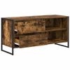 vidaXL Meuble TV Ch&ecirc;ne Fum&eacute; 100 x 36 x 49,5 cm Bois d'ing&eacute;nierie