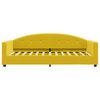 vidaXL Lit de repos sans matelas jaune 90x200 cm velours