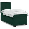 vidaXL Sommier &agrave; lattes de lit avec matelas Vert fonc&eacute; 100x200 cm