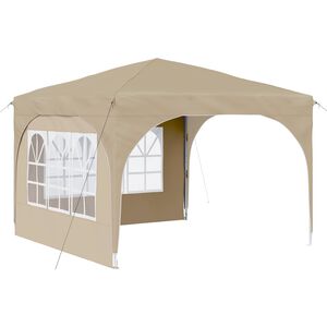 vidaXL Tente de f&ecirc;te pop-up 290 x 290 x 245 cm Cr&egrave;me