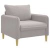 vidaXL Fauteuil XL Gris clair Boucl&eacute;