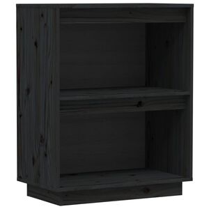 vidaXL Armoire console Noir 60x34x75 cm Bois de pin solide