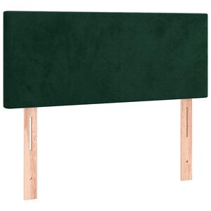 vidaXL T&ecirc;te de lit Vert fonc&eacute; 100x5x78/88 cm Velours