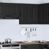 vidaXL Armoire murale de cuisine Kalmar noir bois d'ing&eacute;nierie