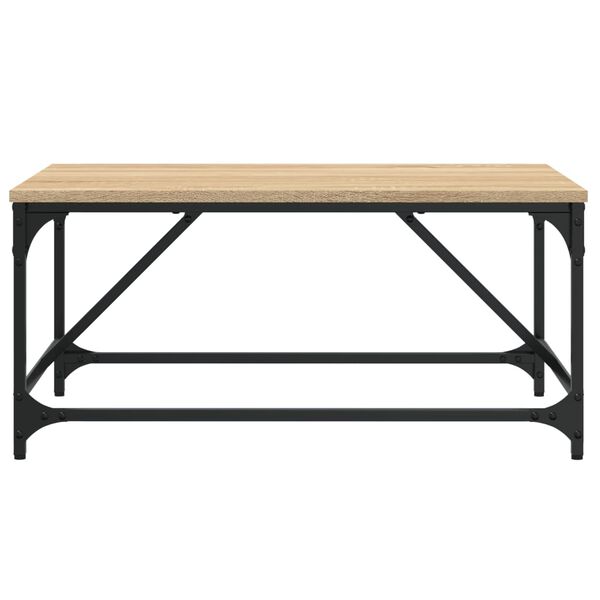 vidaXL Table basse ch&ecirc;ne sonoma 75x50x35 cm bois d'ing&eacute;nierie