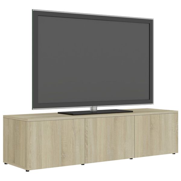 vidaXL Meuble TV Chêne sonoma 120x34x30 cm Bois d'ingénierie
