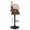 vidaXL Tabourets de bar lot de 2 marron tissu