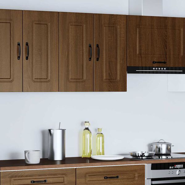 vidaXL Armoire murale de cuisine Kalmar ch&ecirc;ne marron bois d'ing&eacute;nierie