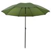 vidaXL Umbrella de p&ecirc;che Jaune arm&eacute;e 300 x 240 cm Polyester Oxford