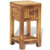 vidaXL Table de chevet avec 1 tiroir Bois massif de manguier