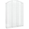 vidaXL Panier de gabions arqu&eacute; 150x30x200/220 cm Fer galvanis&eacute;