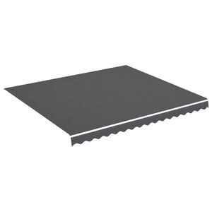 vidaXL Tissu de remplacement pour auvent anthracite 380x345 cm polyester